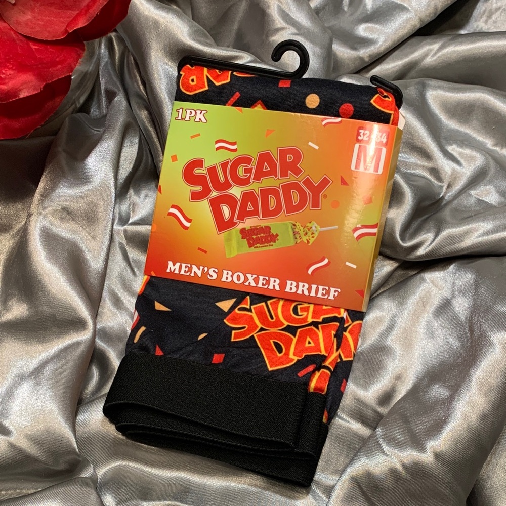 🌹SUGAR DADDY • NWT NOVELTY SOFT LIGHT STRETCHY MEN’S BOXER BRIEF •